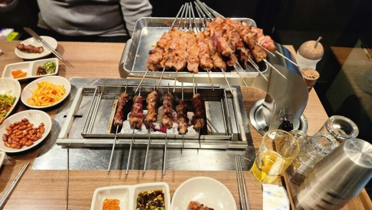 Enjoy Juicy Lamb Skewers at 이가네양꼬치 양재1호직영점 Near Yangjae Station